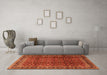 Machine Washable Persian Orange Traditional Area Rugs in a Living Room, wshtr2699org