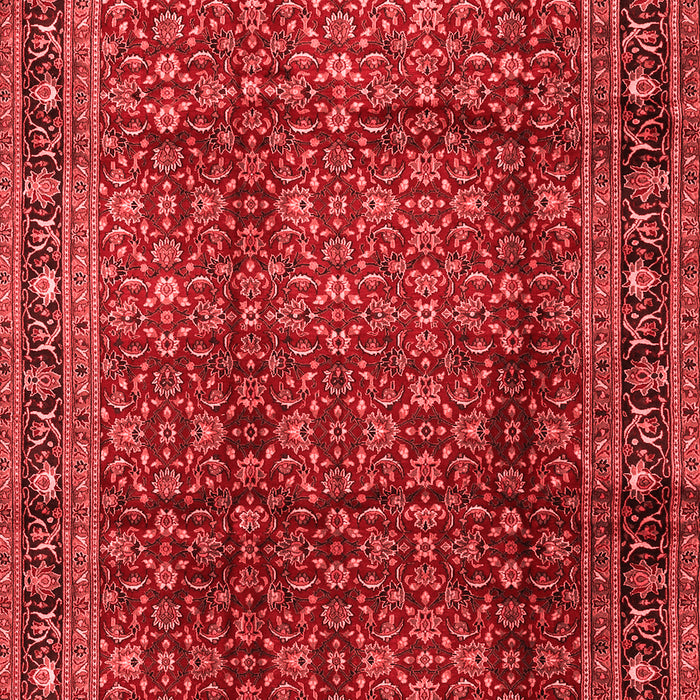 Machine Washable Persian Red Traditional Rug, wshtr2699red