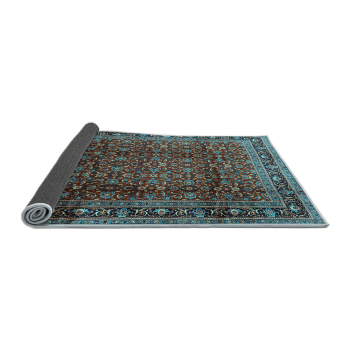 Sideview of Persian Light Blue Traditional Rug, tr2699lblu