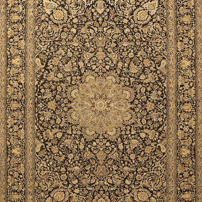 Machine Washable Persian Brown Traditional Rug, wshtr269brn