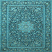 Square Persian Light Blue Traditional Rug, tr269lblu