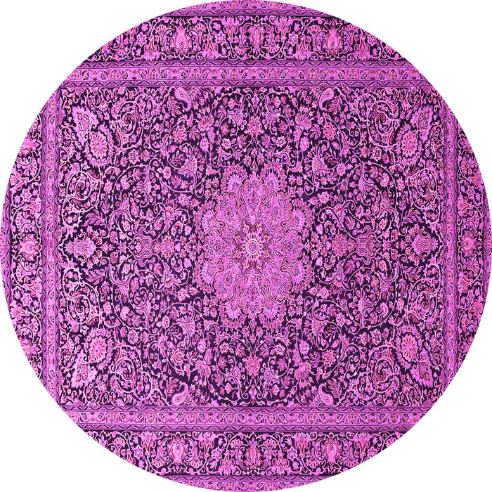 Round Persian Pink Traditional Rug, tr269pnk