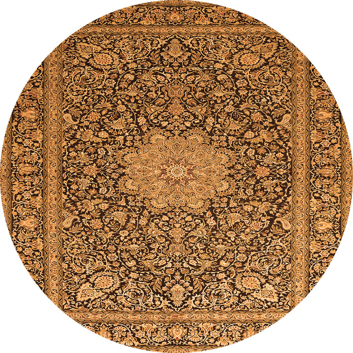 Machine Washable Persian Orange Traditional Area Rugs, wshtr269org