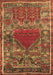 Machine Washable Persian Brown Traditional Rug, wshtr26brn