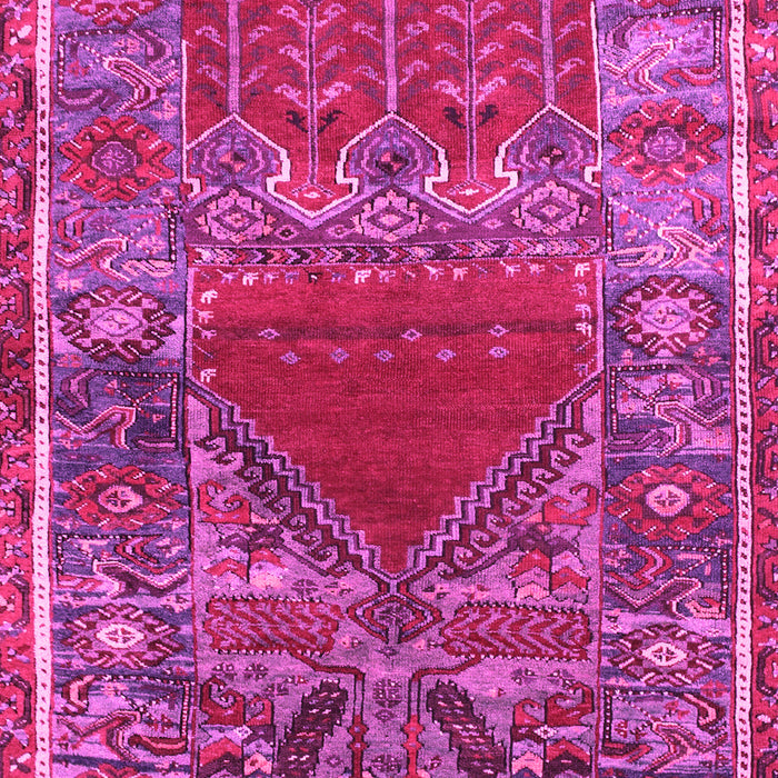 Machine Washable Persian Pink Traditional Rug, wshtr26pnk