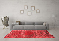 Machine Washable Persian Red Traditional Rug, wshtr26red