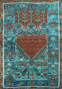 Persian Light Blue Traditional Rug, tr26lblu