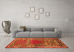 Machine Washable Persian Orange Traditional Area Rugs in a Living Room, wshtr26org