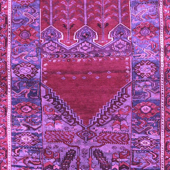 Machine Washable Persian Purple Traditional Area Rugs, wshtr26pur
