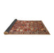 Sideview of Traditional Tangerine Pink Animal Rug, tr270