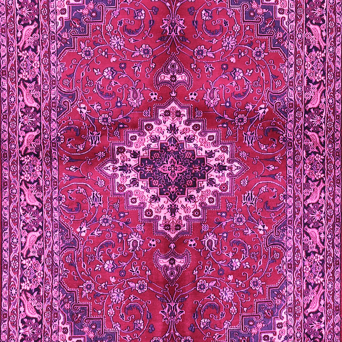 Machine Washable Persian Pink Traditional Rug, wshtr2700pnk