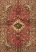 Machine Washable Persian Brown Traditional Rug, wshtr2700brn