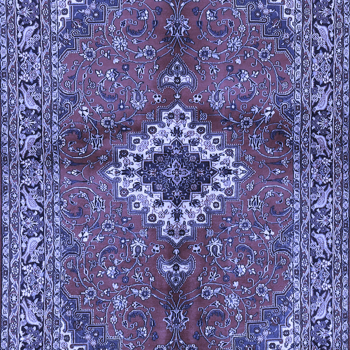 Machine Washable Persian Blue Traditional Rug, wshtr2700blu