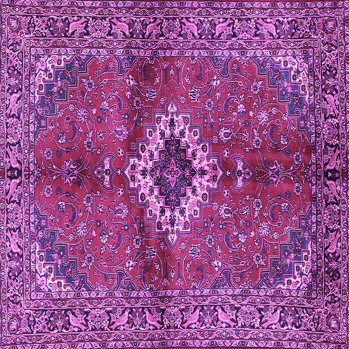 Square Persian Purple Traditional Rug, tr2700pur