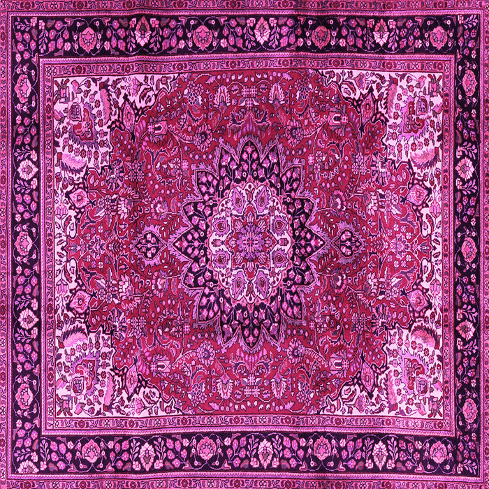 Square Persian Pink Traditional Rug, tr2701pnk