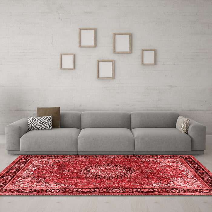 Traditional Red Washable Rugs