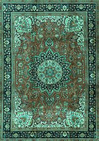 Persian Turquoise Traditional Rug, tr2701turq