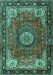 Persian Turquoise Traditional Rug, tr2701turq