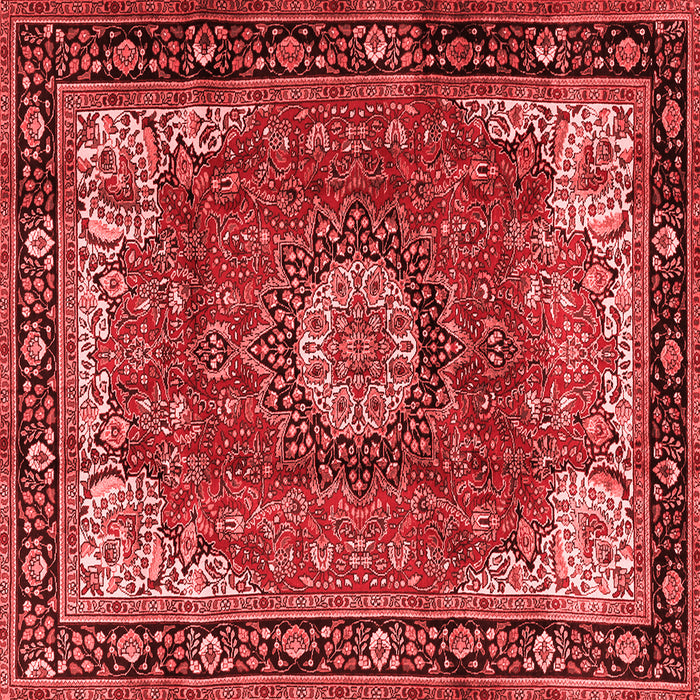 Machine Washable Persian Red Traditional Rug, wshtr2701red
