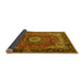 Sideview of Persian Yellow Traditional Rug, tr2701yw