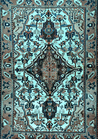 Persian Light Blue Traditional Rug, tr2702lblu