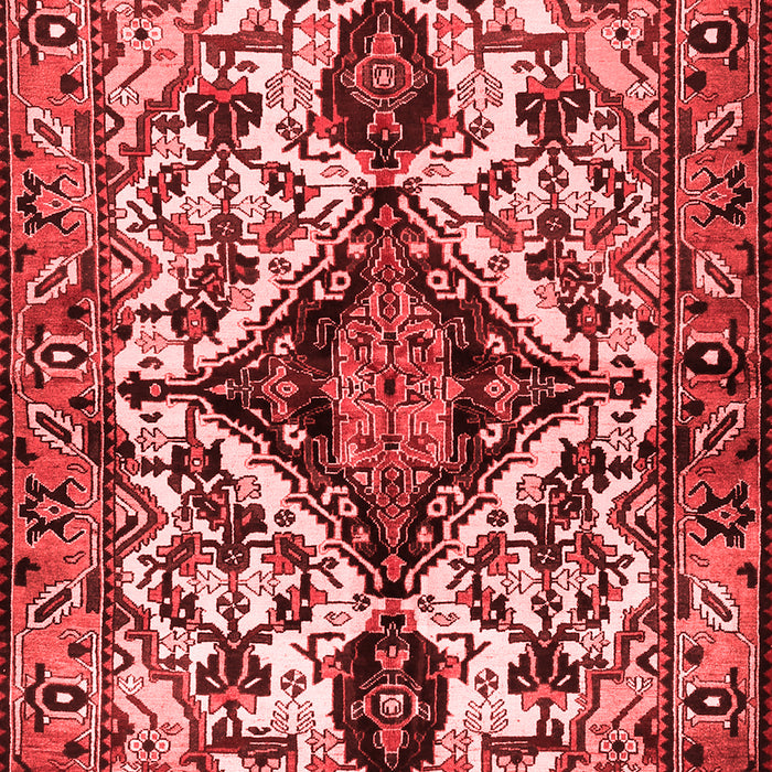 Machine Washable Persian Red Traditional Rug, wshtr2702red