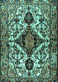 Persian Turquoise Traditional Rug, tr2702turq