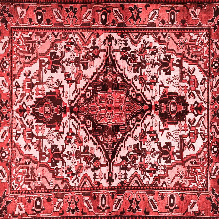 Machine Washable Persian Red Traditional Rug, wshtr2702red