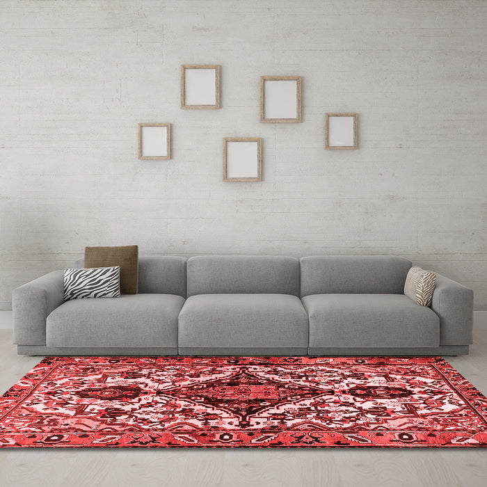 Traditional Red Washable Rugs
