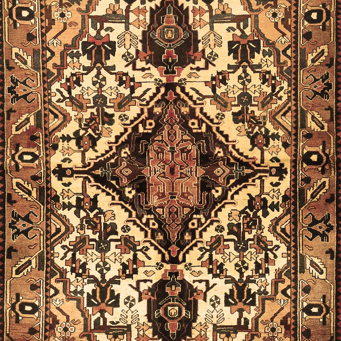 Machine Washable Persian Brown Traditional Rug, wshtr2702brn