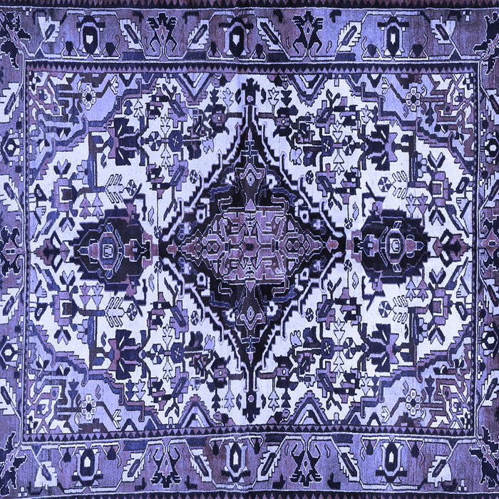 Square Persian Blue Traditional Rug, tr2702blu