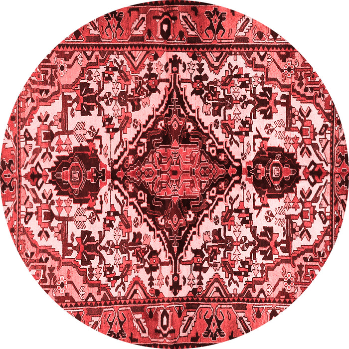 Machine Washable Persian Red Traditional Rug, wshtr2702red