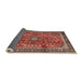 Sideview of Traditional Red Persian Rug, tr2703