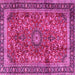 Square Persian Pink Traditional Rug, tr2703pnk