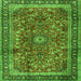 Serging Thickness of Persian Green Traditional Rug, tr2703grn