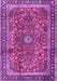 Machine Washable Persian Purple Traditional Area Rugs, wshtr2703pur