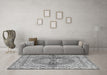 Machine Washable Persian Gray Traditional Rug in a Living Room,, wshtr2704gry