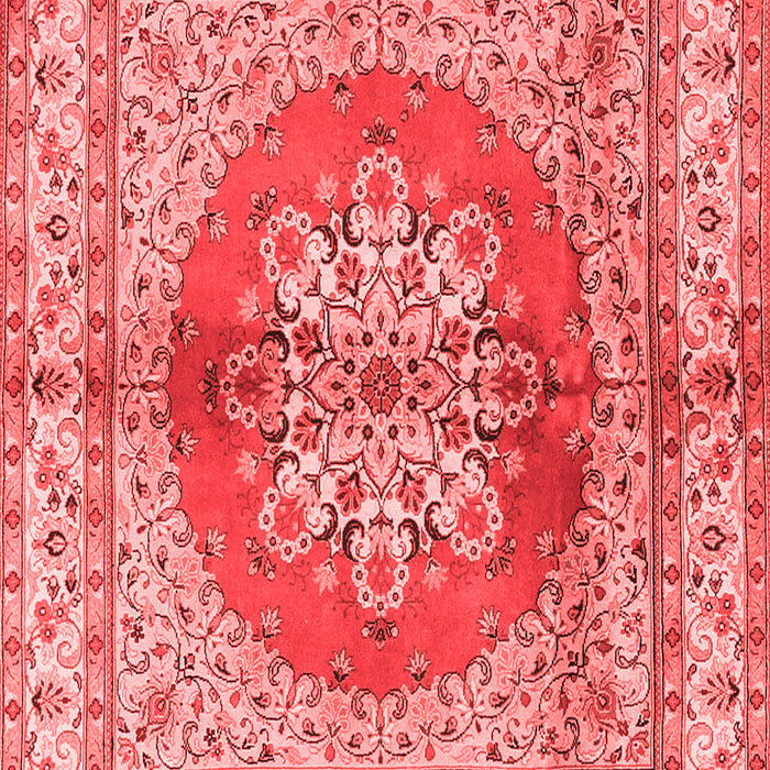 Machine Washable Persian Red Traditional Rug, wshtr2704red