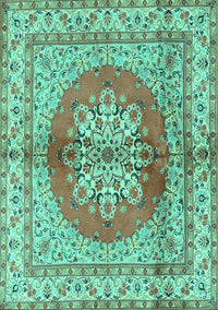 Persian Turquoise Traditional Rug, tr2704turq