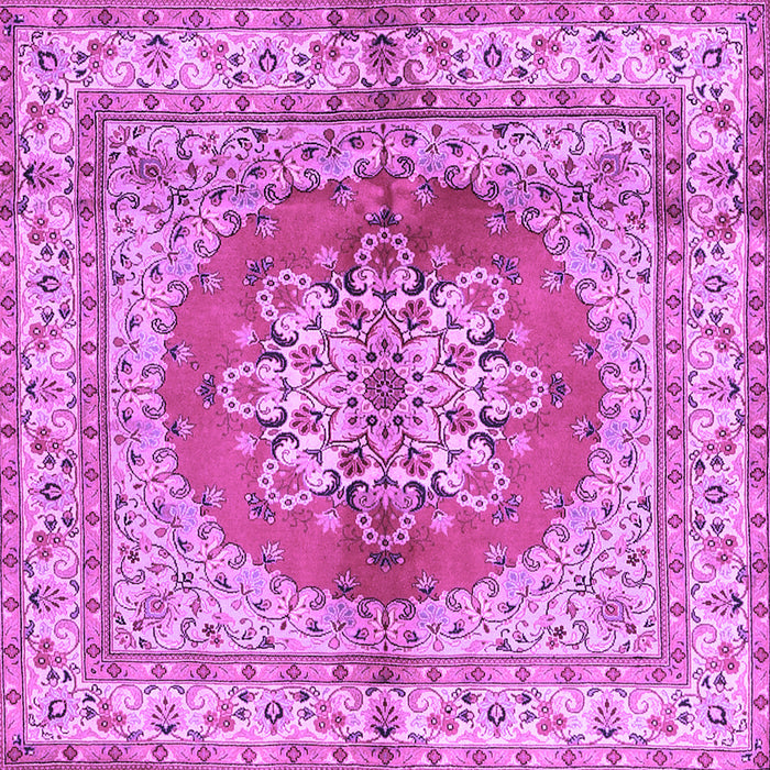 Square Persian Purple Traditional Rug, tr2704pur