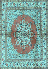 Persian Light Blue Traditional Rug, tr2704lblu