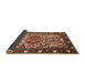 Sideview of Traditional Saffron Red Persian Rug, tr2705