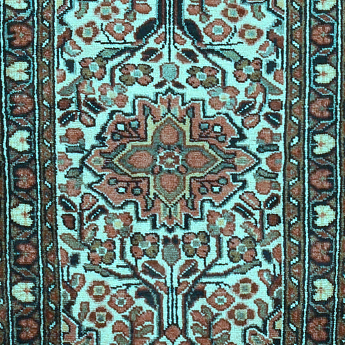 Machine Washable Persian Light Blue Traditional Rug, wshtr2705lblu