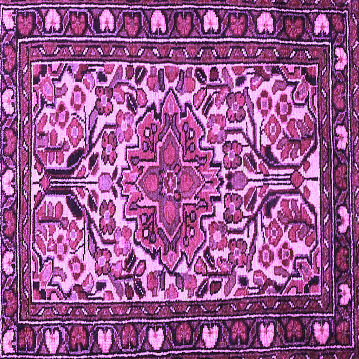 Square Persian Purple Traditional Rug, tr2705pur