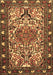 Machine Washable Persian Brown Traditional Rug, wshtr2705brn