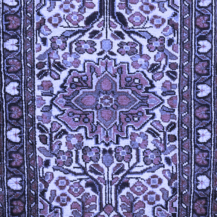 Machine Washable Persian Blue Traditional Rug, wshtr2705blu