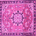 Square Persian Pink Traditional Rug, tr2706pnk