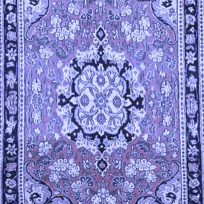 Machine Washable Persian Blue Traditional Rug, wshtr2706blu