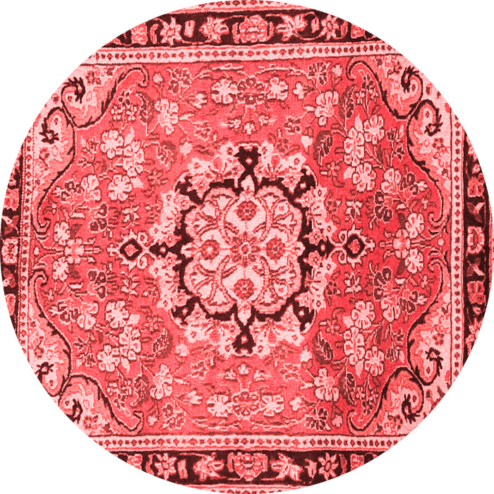 Machine Washable Persian Red Traditional Rug, wshtr2706red