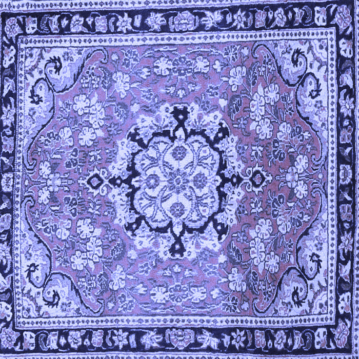 Square Persian Blue Traditional Rug, tr2706blu